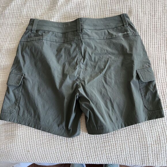 Eddie Bauer Summer Trail Shorts Womens 10 Black Green Cargo Quick Dry Lot‎ of 2 - Picture 3 of 14